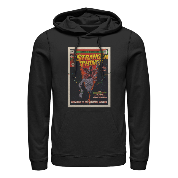 Netflix - Stranger Things - Demogorgon Comic Cover - Unisex Sudadera con capucha - Negro - delante