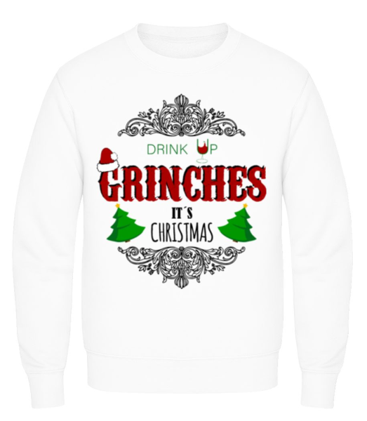 Drink up Grinches - Men's Sweatshirt - White - imagedescription.FrontImage