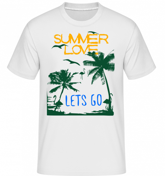 Summer Love Icon - Shirtinator Männer T-Shirt - Weiß - Vorn