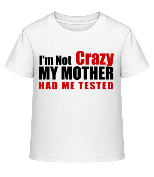 Crazy Tested - Camiseta Shirtinator para niños - Blanco - delante
