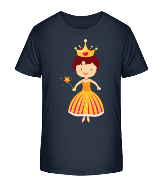 Princess Kids - Camiseta ecológica para niños Stanley Stella - Marino - delante