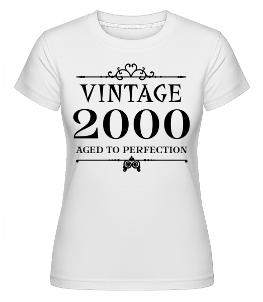 Vintage 2000 Perfection - Shirtinator Frauen T-Shirt - Weiß - Vorn