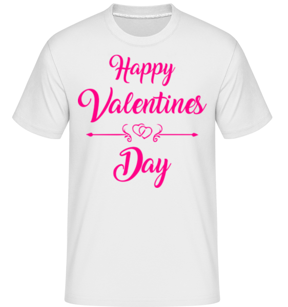 Happy Valentines Day -  Shirtinator Men's T-Shirt - White - imagedescription.FrontImage