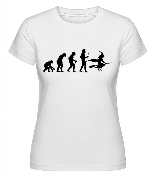 Evolution von Halloween - Shirtinator Frauen T-Shirt - Weiß - Vorn