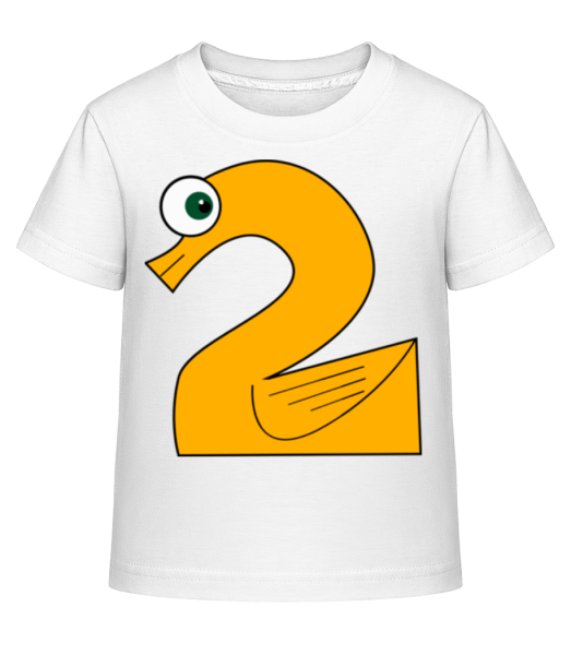 Rubber Duck Two - Camiseta Shirtinator para niños - Blanco - delante
