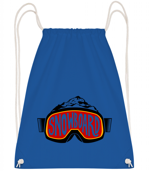 Snowboarding Logo - Turnbeutel - Royalblau - Vorn