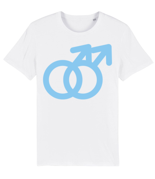 Male Love Icon - Camiseta ecológica para hombre Stanley Stella - Blanco - delante