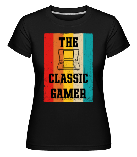 The Classic Gamer -  Shirtinator Women's T-Shirt - Black - imagedescription.FrontImage