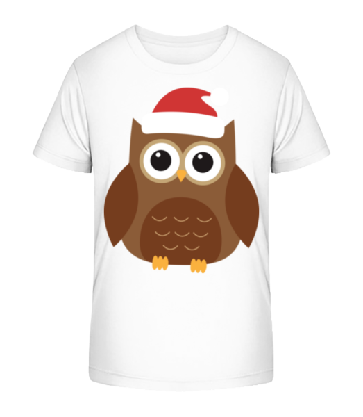Christmas Owl - Camiseta ecológica para niños Stanley Stella - Blanco - delante