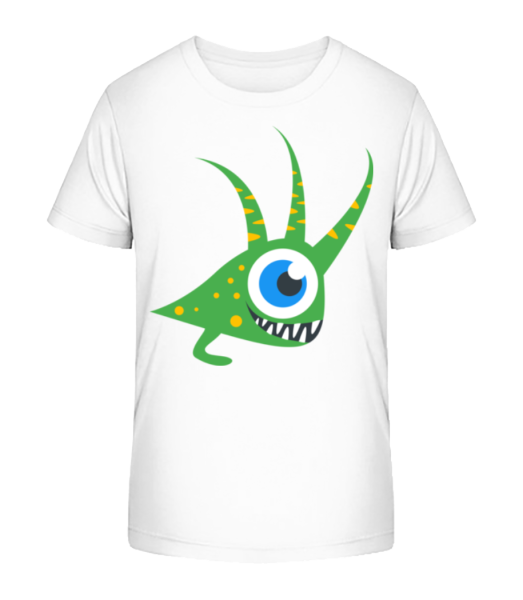 Funny Monster - Camiseta ecológica para niños Stanley Stella - Blanco - delante