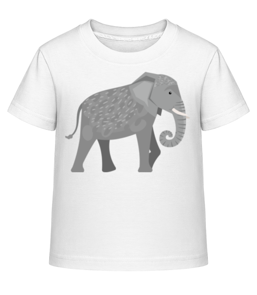 Elephant - Camiseta Shirtinator para niños - Blanco - delante