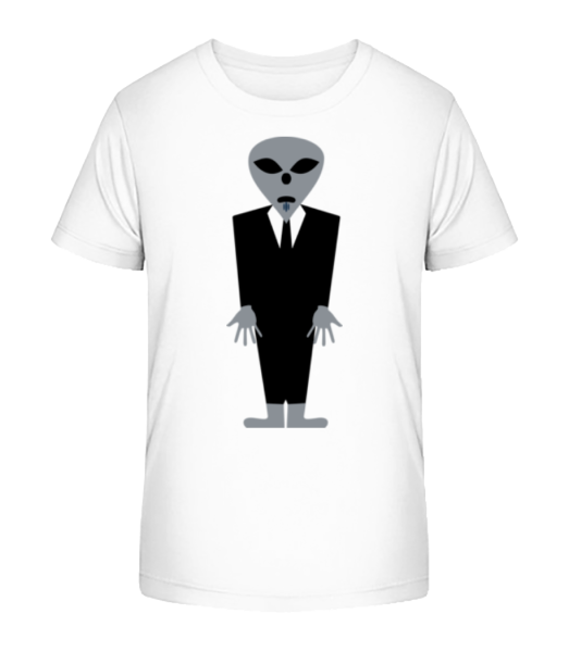 Alien With Suit - Camiseta ecológica para niños Stanley Stella - Blanco - delante