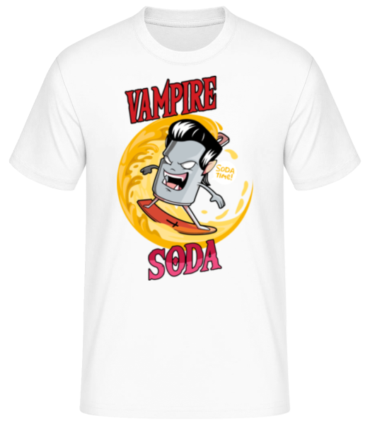 Vampire Soda - Camiseta básica para hombre - Blanco - delante