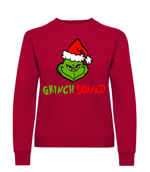 Grinch Squad - Women's Sweatshirt - Red - imagedescription.FrontImage