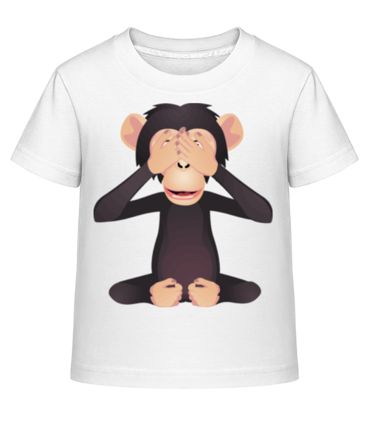 Blind Monkey - Camiseta Shirtinator para niños - Blanco - delante
