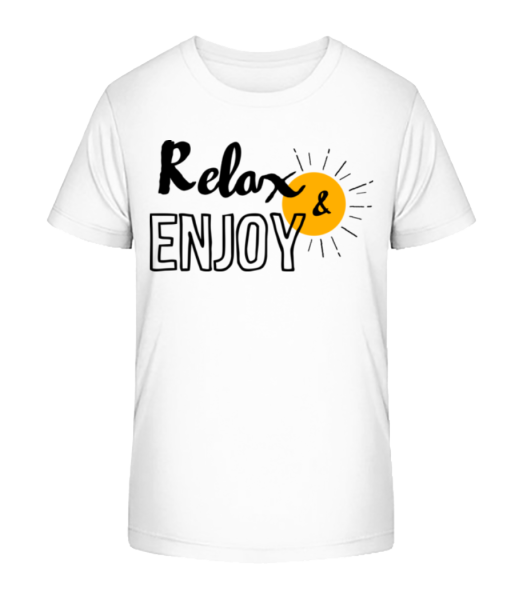 Relax Enjoy - Camiseta ecológica para niños Stanley Stella - Blanco - delante