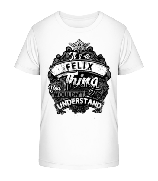 It's A Felix Thing - Camiseta ecológica para niños Stanley Stella - Blanco - delante