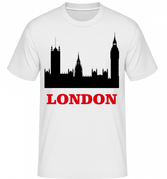 London Skyline - Shirtinator Männer T-Shirt - Weiß - Vorn