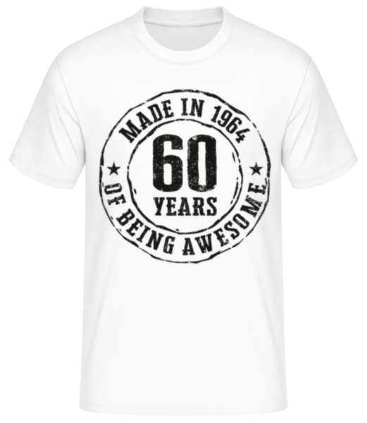 Made In 1964 - Camiseta básica para hombre - Blanco - delante