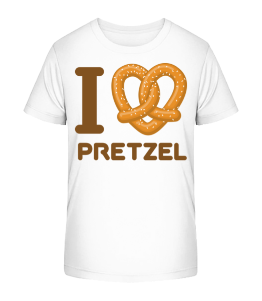 I Love Pretzel - Camiseta ecológica para niños Stanley Stella - Blanco - delante
