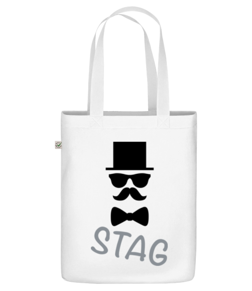 Stag - Mustache - Bolsa ecológica - Blanco - delante