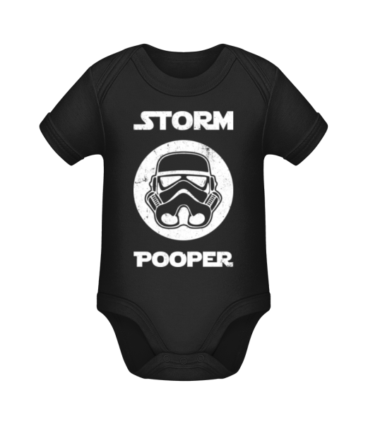 Storm Pooper - Body ecológico para bebé - Negro - delante