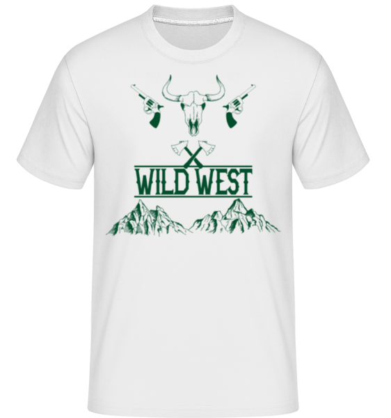 Wild West Icon Green -  Shirtinator Men's T-Shirt - White - imagedescription.FrontImage