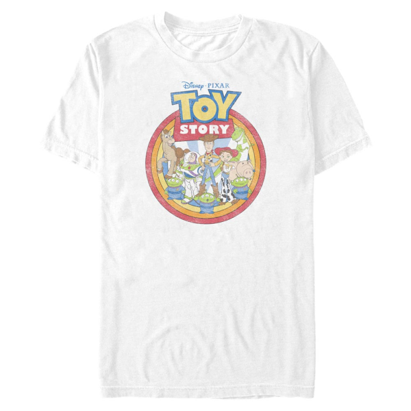 Pixar - Toy Story - Group Shot Group Toys - Hombres Camiseta - Blanco - delante