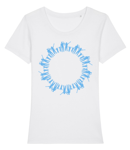Human Circle - Camiseta ecológica para mujer Stanley Stella - Blanco - delante