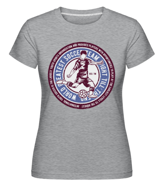 Soccer -  Shirtinator Women's T-Shirt - Heather grey - imagedescription.FrontImage