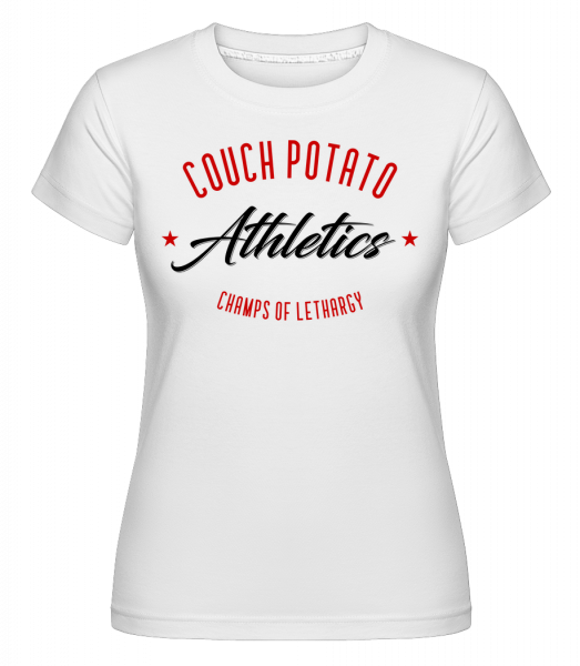 Couch Potato Athletics - Shirtinator Frauen T-Shirt - Weiß - Vorn
