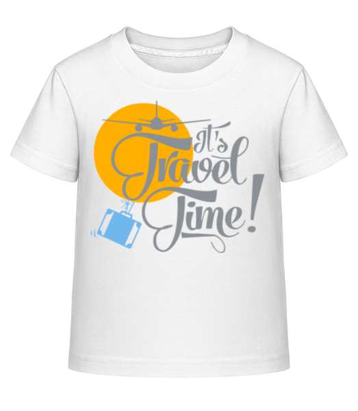 It's Travel Time! - Camiseta Shirtinator para niños - Blanco - delante