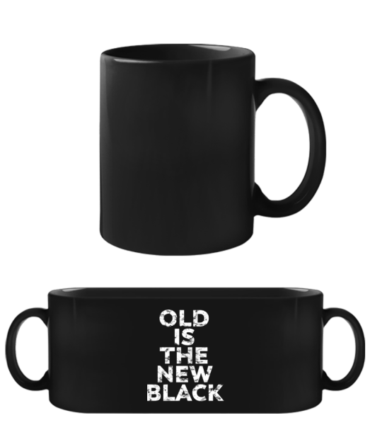 Old Is The New Black - Taza negra - Negro - delante