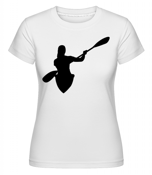 Kayak Shape Black - Shirtinator Frauen T-Shirt - Weiß - Vorn