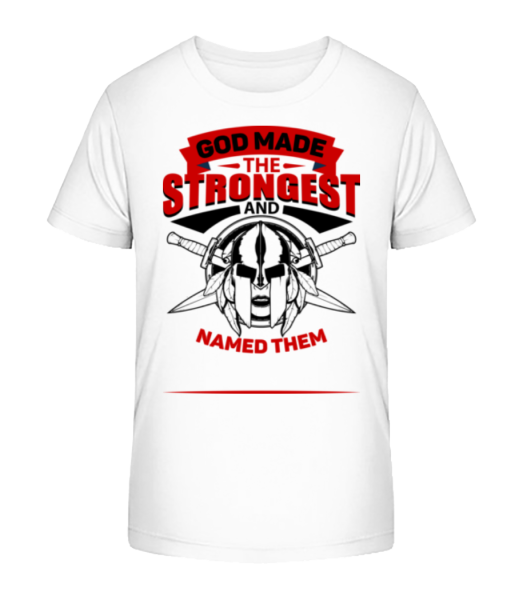 God Named The Strongest - Camiseta ecológica para niños Stanley Stella - Blanco - delante
