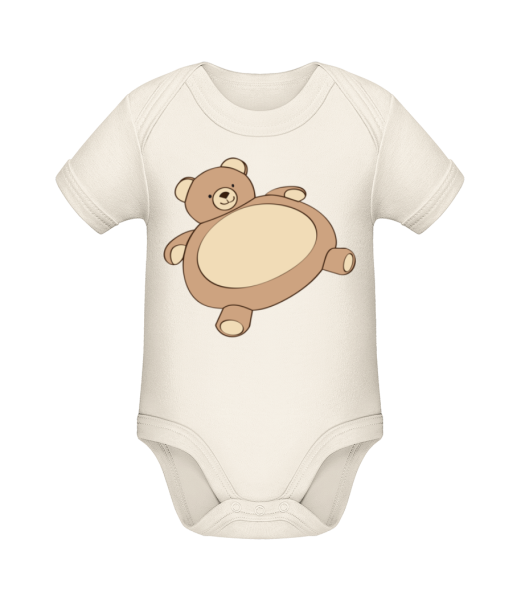 Baby Comic - Cosy Bear - Body ecológico para bebé - Crema - delante