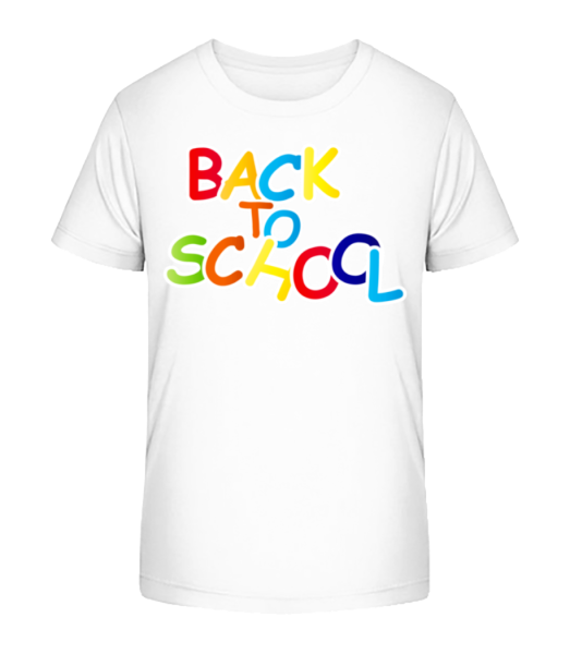 Back To School - Camiseta ecológica para niños Stanley Stella - Blanco - delante