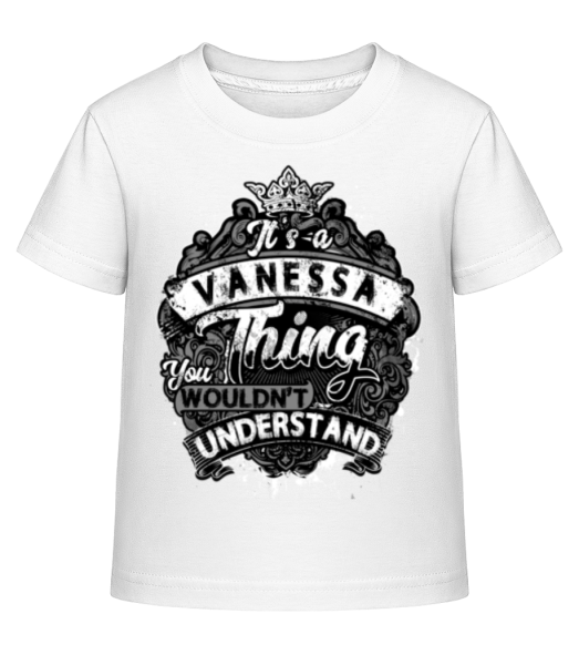 It's A Vanessa Thing - Camiseta Shirtinator para niños - Blanco - delante