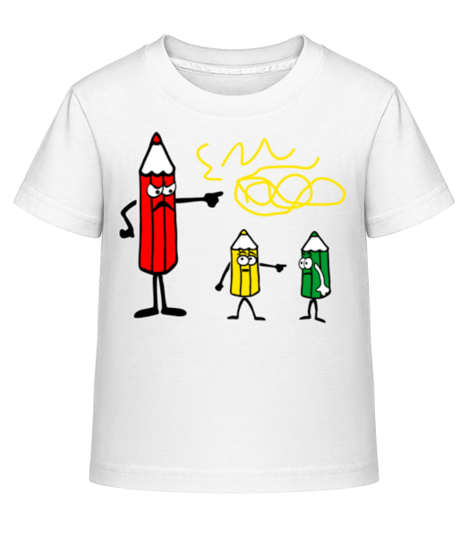 It's The Yellow Ones Fault - Camiseta Shirtinator para niños - Blanco - delante