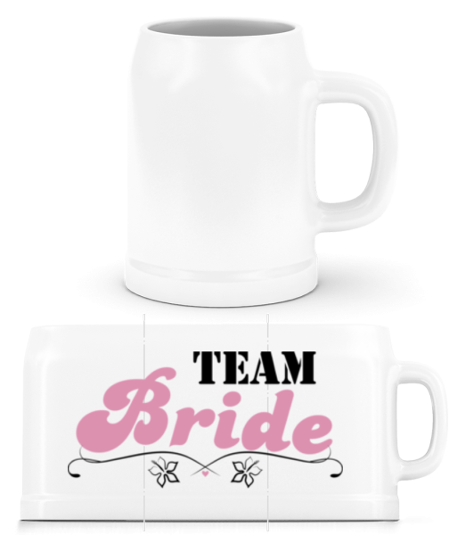 Team Bride - Jarra de cerveza - Blanco - delante