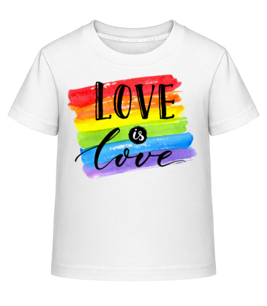 Love Is Love - Camiseta Shirtinator para niños - Blanco - delante