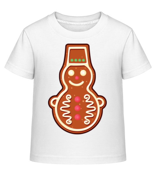 Gingerbread Snowman - Camiseta Shirtinator para niños - Blanco - delante