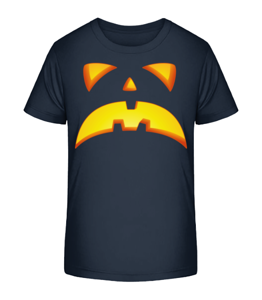 Pumpkin Face Evil - Camiseta ecológica para niños Stanley Stella - Marino - delante