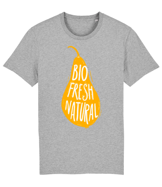 Bio Fresh Natural - Camiseta ecológica para hombre Stanley Stella - Gris moteado - delante