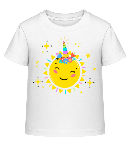 Happy Sun - Camiseta Shirtinator para niños - Blanco - delante