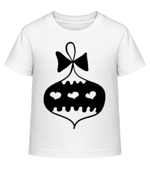 Christmas Tree Hearts - Camiseta Shirtinator para niños - Blanco - delante