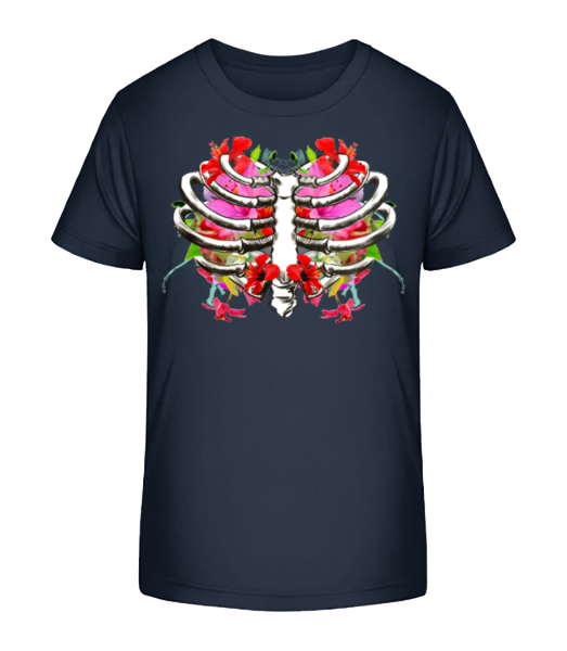 Flowers Lung - Camiseta ecológica para niños Stanley Stella - Marino - delante