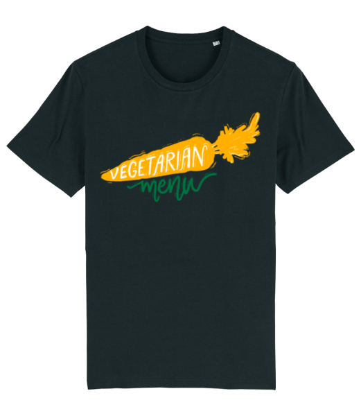 Vegetarian Menu - Camiseta ecológica para hombre Stanley Stella - Negro - delante