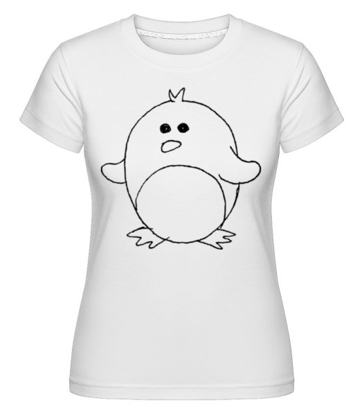 Kids Comic - Penguin -  Shirtinator Women's T-Shirt - White - imagedescription.FrontImage