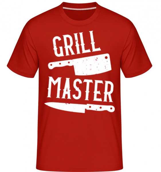 Grillmaster - Shirtinator Männer T-Shirt - Rot - Vorne